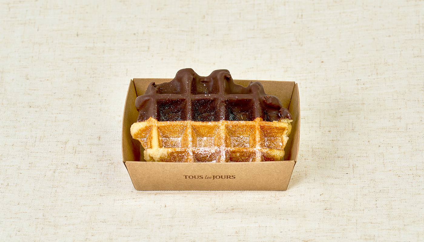 Chocolate Dipped Belgium Waffle