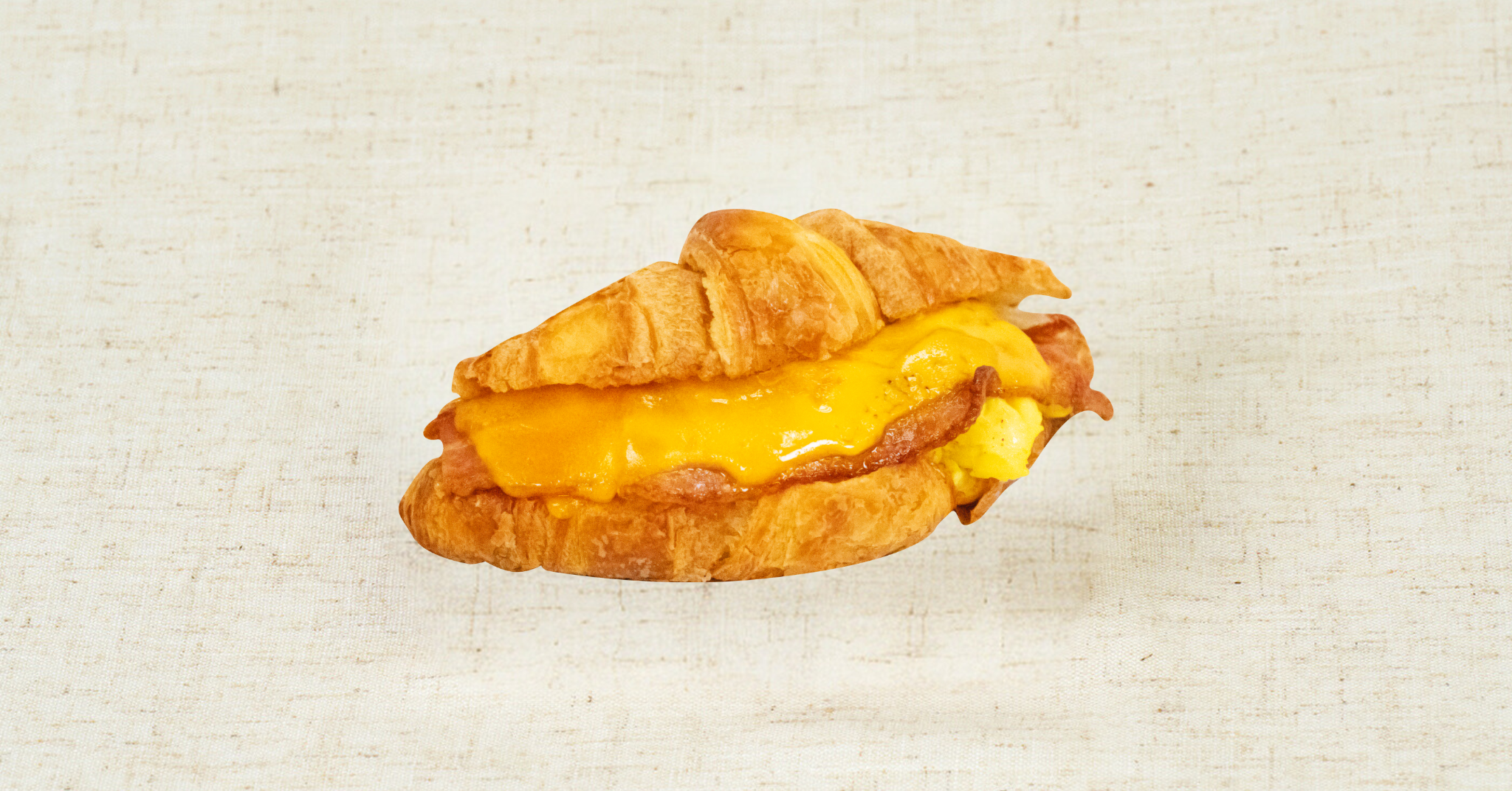 Egg & Bacon Cheese Croissant Sandwich